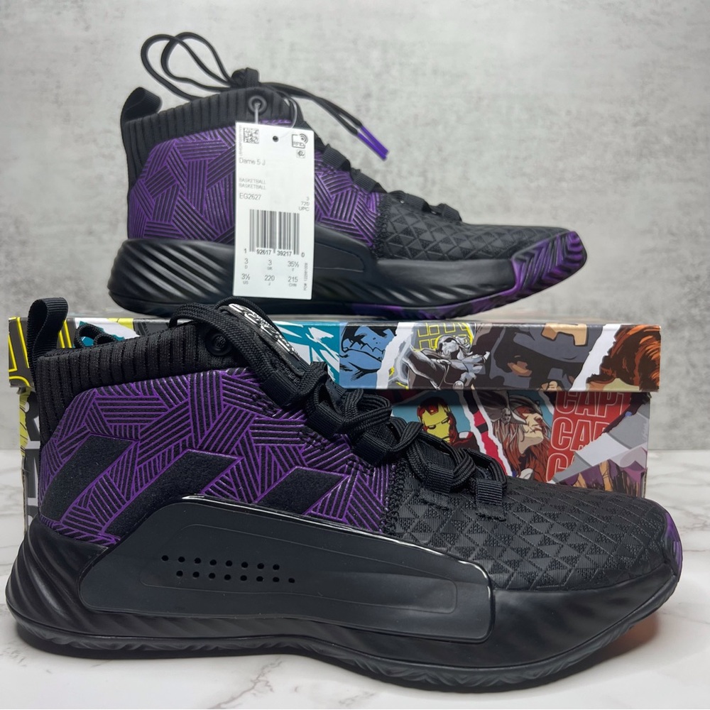 Adidas Dame 5 J x Marvel Black Panther 🦹🏾‍♂️ - Picture 11 of 15